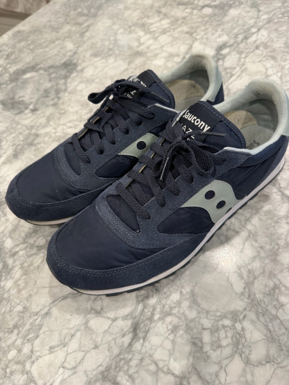 Saucony Jazz Low Pro Men's Navy / Aqua Gray Sneakers